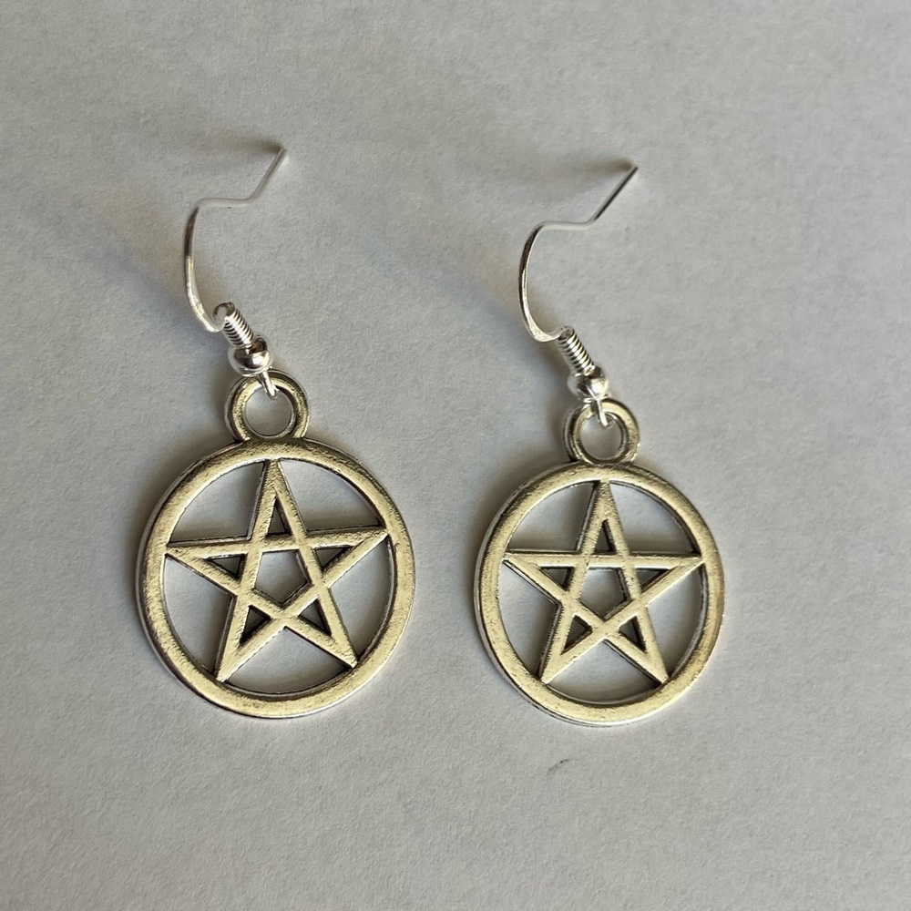 pentagram earrings